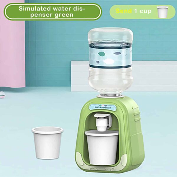 Mini Water Dispenser Kids Pink Drinking Water Fountains Educational Toys Miniature Life Play Scene Model Doll House - Image 2