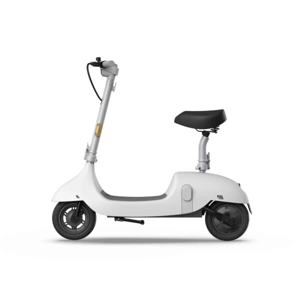 OKAI Ceetle Pro Electric Scooter with Foldable Seat w_35 Miles Operating Range & 15.5mph Max Speed - White - Image 2