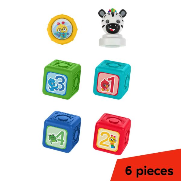 Baby Einstein Connectables 6-Piece Magnetic Activity Building Baby Blocks Toys, 6 months - Image 2