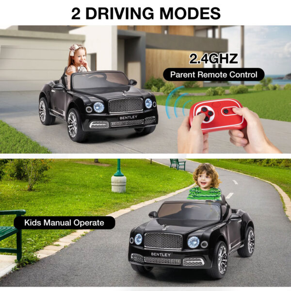 Bentley Mulsanne 12V Kids Electric Ride on Car with Remote Control - Image 2