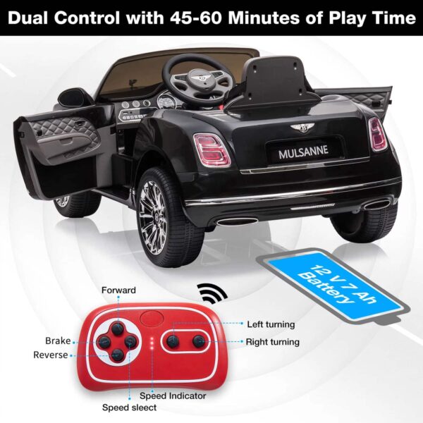 Bentley Mulsanne 12V Kids Electric Ride on Car with Remote Control - Image 4