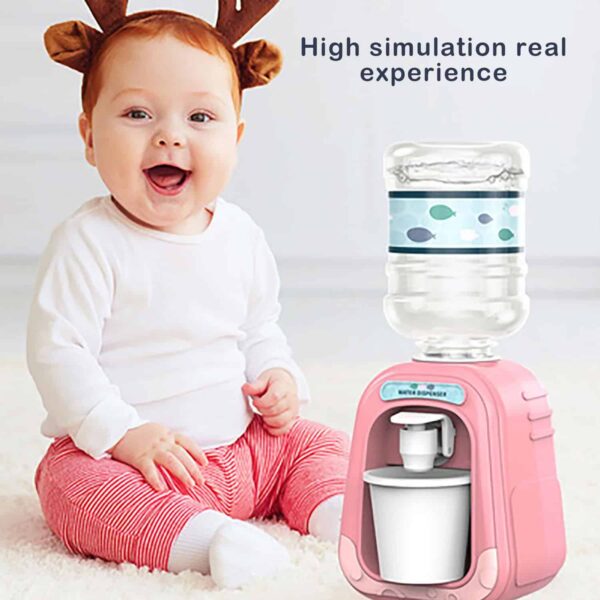 Mini Water Dispenser Kids Pink Drinking Water Fountains Educational Toys Miniature Life Play Scene Model Doll House - Image 4