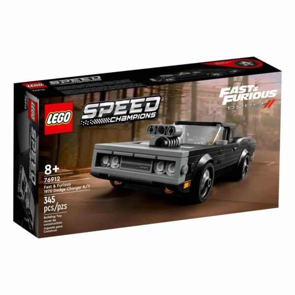 LEGO Speed Champions Fast & Furious 1970 Dodge Charger R_T 76912, Toy Muscle Car Model Kit for Kids, Collectible Set with Dominic Toretto Minifigure - Image 2